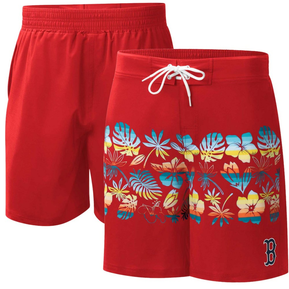 Boston Red Sox G-III Sports by Carl Banks Breeze Volley Swim Shorts - MLB Shorts