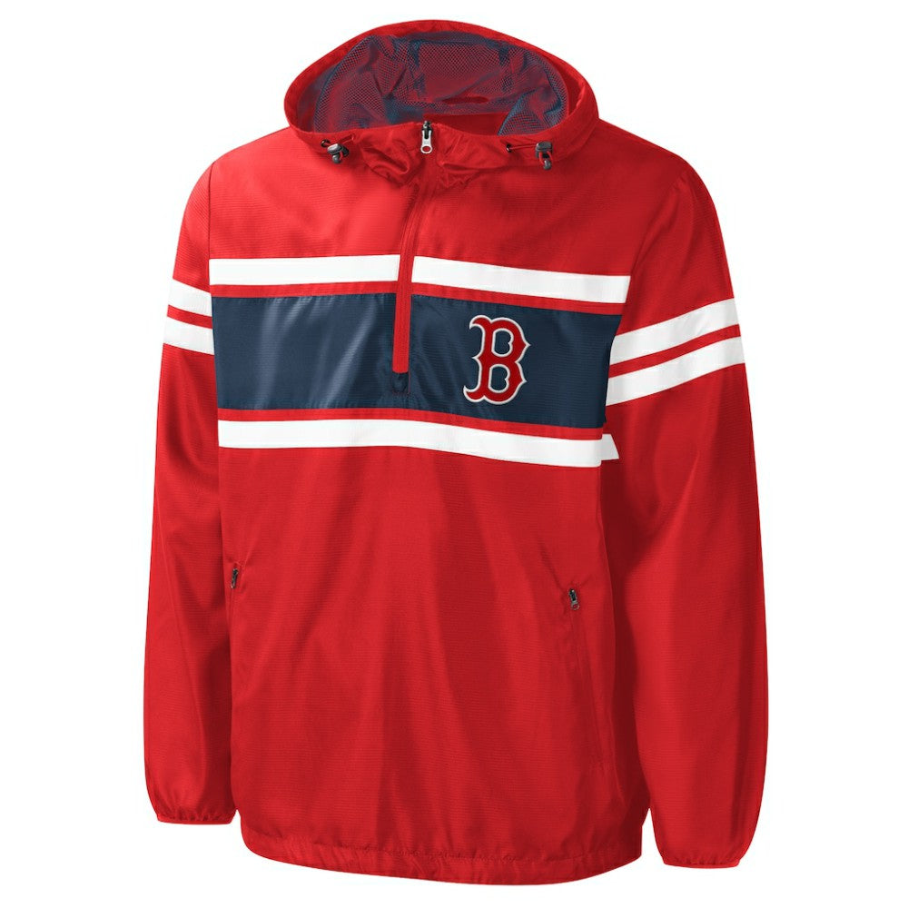 Boston Red Sox G-III Sports by Carl Banks Game Score Quarter-Zip Windbreaker - MLB Windbreaker