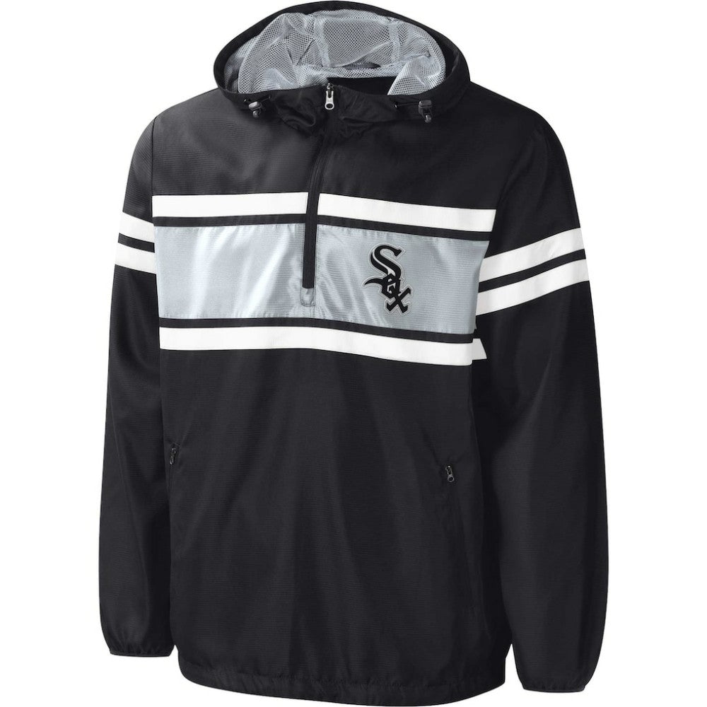 Chicago White Sox G-III Sports by Carl Banks Game Score Quarter-Zip Windbreaker - MLB Windbreaker
