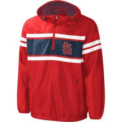 St. Louis Cardinals G-III Sports by Carl Banks Game Score Quarter-Zip Windbreaker - MLB Windbreaker