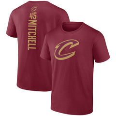 Wine Donovan Mitchell Cleveland Cavaliers Playmaker Team Name & Number T-Shirt sale | NBA