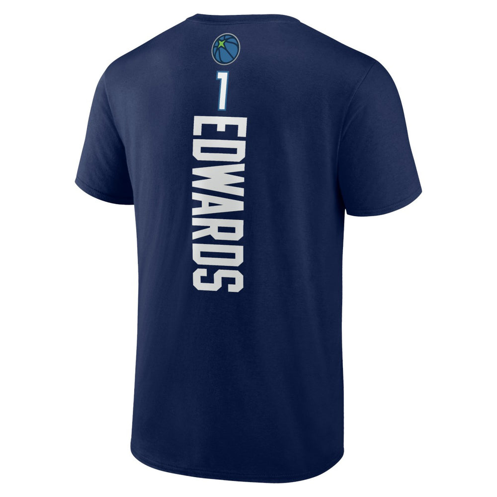 Navy Anthony Edwards Minnesota Timberwolves Playmaker Team Name & Number T-Shirt | NBA