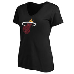 Black Bam Adebayo Miami Heat Women's Playmaker Team Name & Number V-Neck T-Shirt | NBA