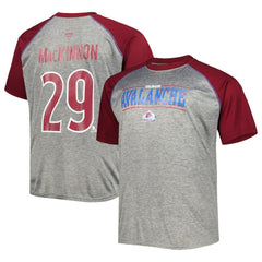 Nathan MacKinnon Colorado Avalanche Fanatics Big & Tall Contrast Raglan Name & Number T-Shirt -  NHL T-shirts