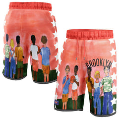 Black Brooklyn Nets NBA & KidSuper Studios Unisex Hometown Shorts | NBA