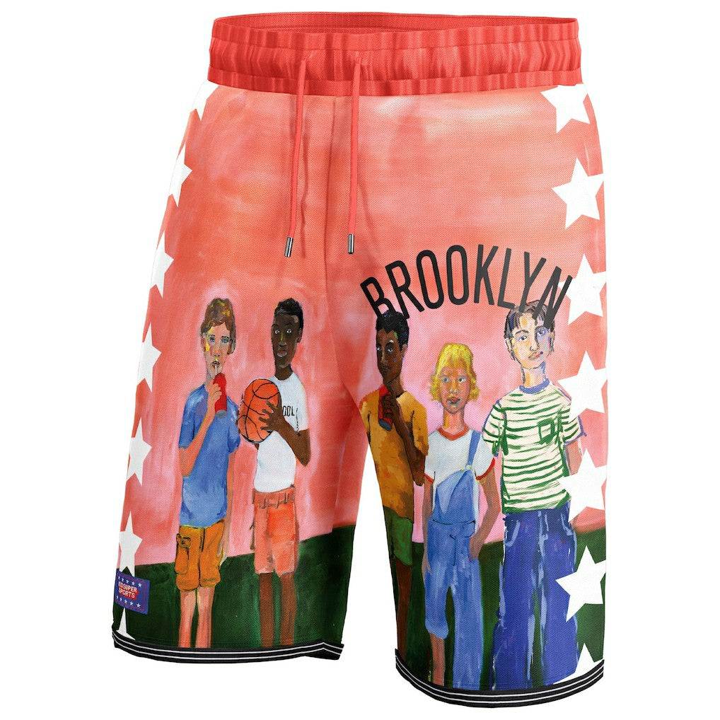 Black Brooklyn Nets NBA & KidSuper Studios Unisex Hometown Shorts | NBA