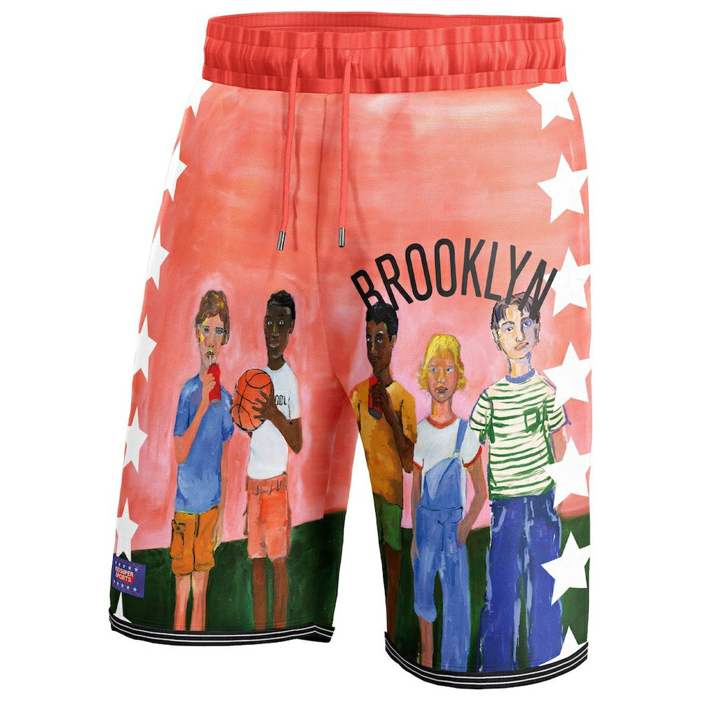 Black Brooklyn Nets NBA & KidSuper Studios Unisex Hometown Shorts | NBA