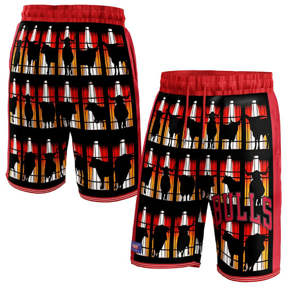 Red Chicago Bulls NBA & KidSuper Studios Unisex Hometown Shorts | NBA