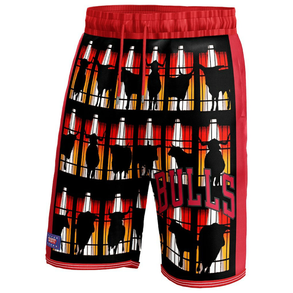 Red Chicago Bulls NBA & KidSuper Studios Unisex Hometown Shorts | NBA