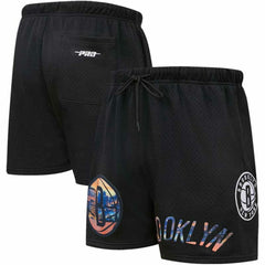 Black Brooklyn Nets Pro Standard City Scape Mesh Shorts | NBA