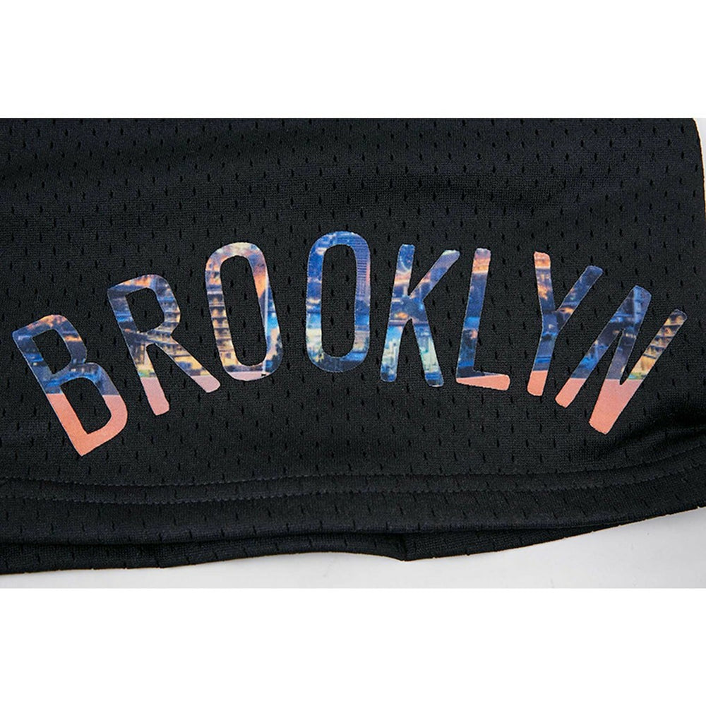Black Brooklyn Nets Pro Standard City Scape Mesh Shorts | NBA