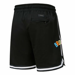Black Brooklyn Nets Pro Standard Washed Neon Shorts | NBA