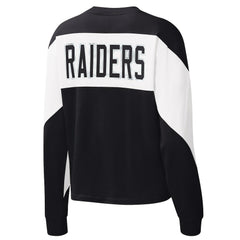 Las Vegas Raiders Starter Women's Insight Crop Tri-Blend Long Sleeve T-Shirt | NFL Sale