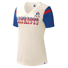 New England Patriots Starter Women's Kick Start V-Neck T-Shirt | NFL Online