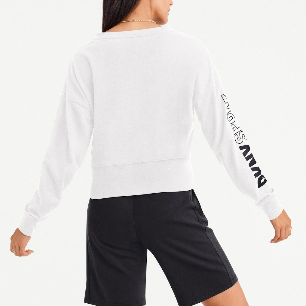 Las Vegas Raiders DKNY Sport Women's Lily V-Neck Pullover Sweatshirt | NFL Hot