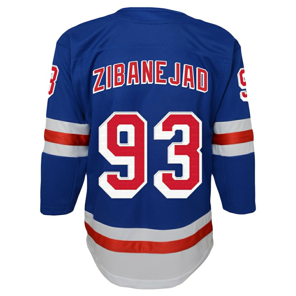 Mika Zibanejad New York Rangers Youth Home Premier Player Jersey -  NHL Jerseys