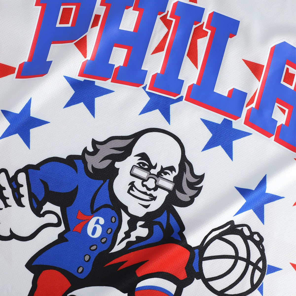 White Philadelphia 76ers NBA & KidSuper Studios Unisex Hometown Jersey | NBA