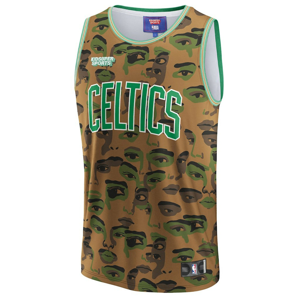 Brown Boston Celtics NBA & KidSuper Studios Unisex Hometown Jersey | NBA