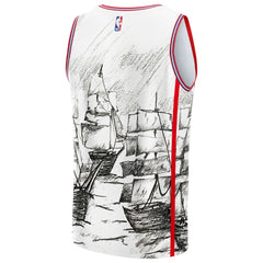 Gray LA Clippers NBA & KidSuper Studios Unisex Hometown Jersey | NBA