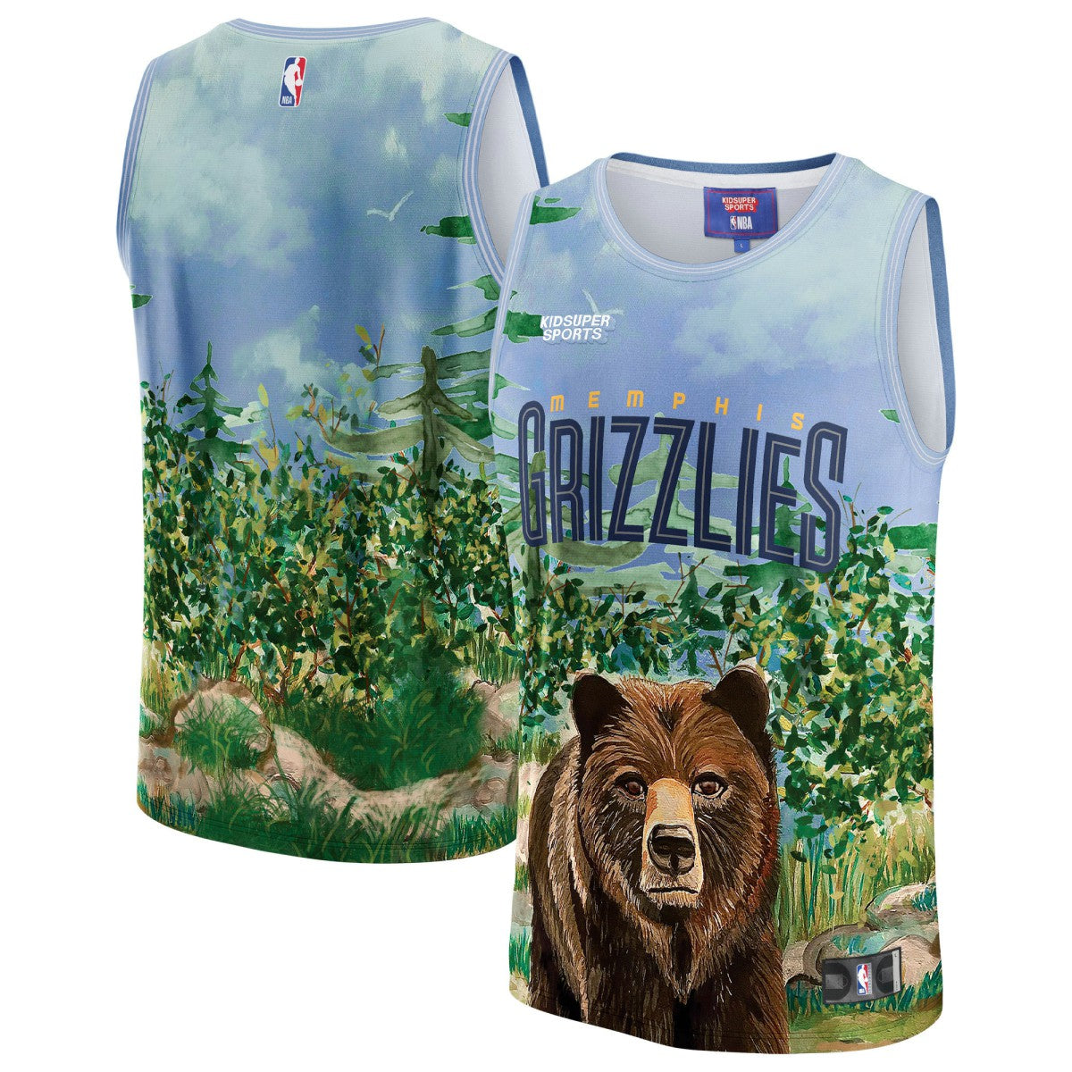 Teal Memphis Grizzlies NBA & KidSuper Studios Unisex Hometown Jersey | NBA