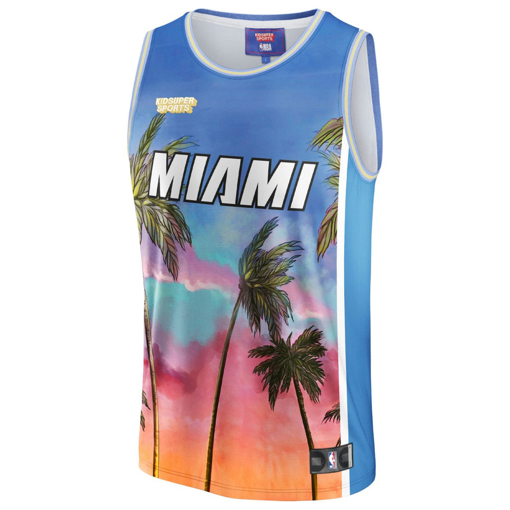 Blue Miami Heat NBA & KidSuper Studios Unisex Hometown Jersey | NBA
