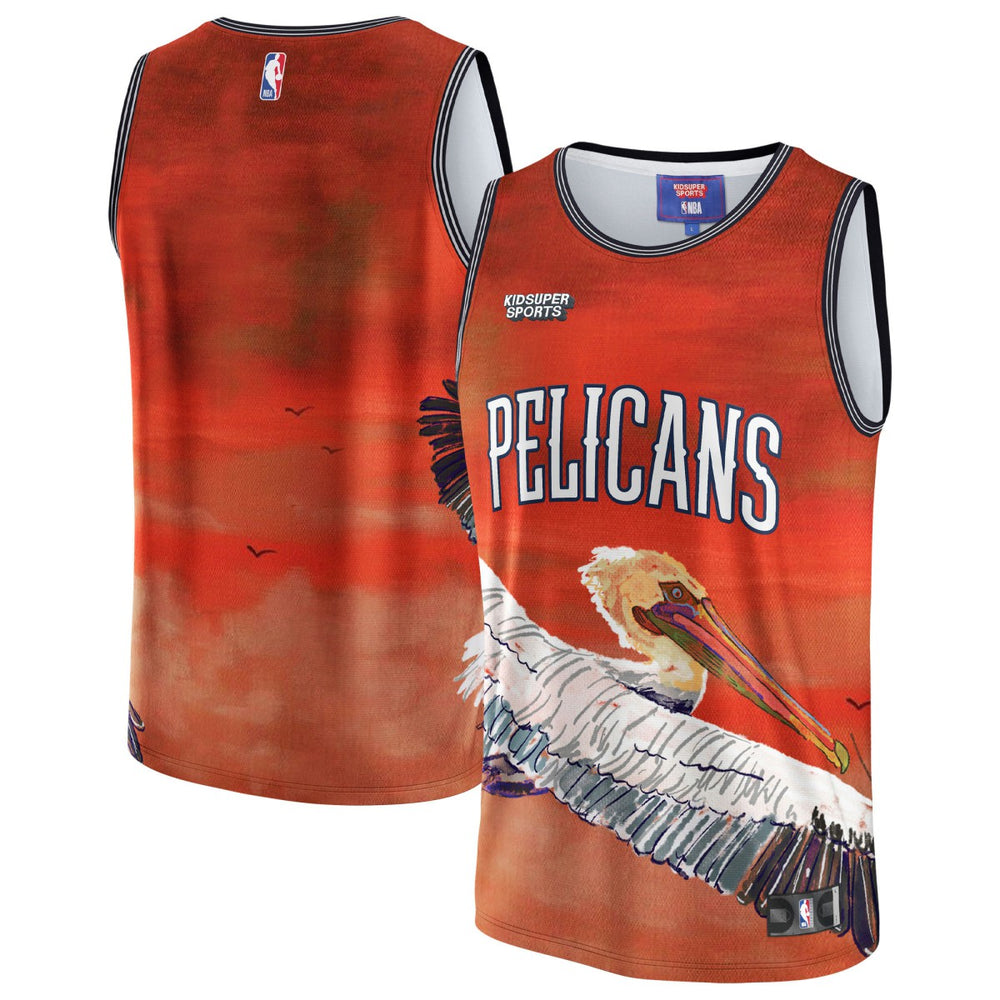 Red New Orleans Pelicans NBA & KidSuper Studios Unisex Hometown Jersey | NBA
