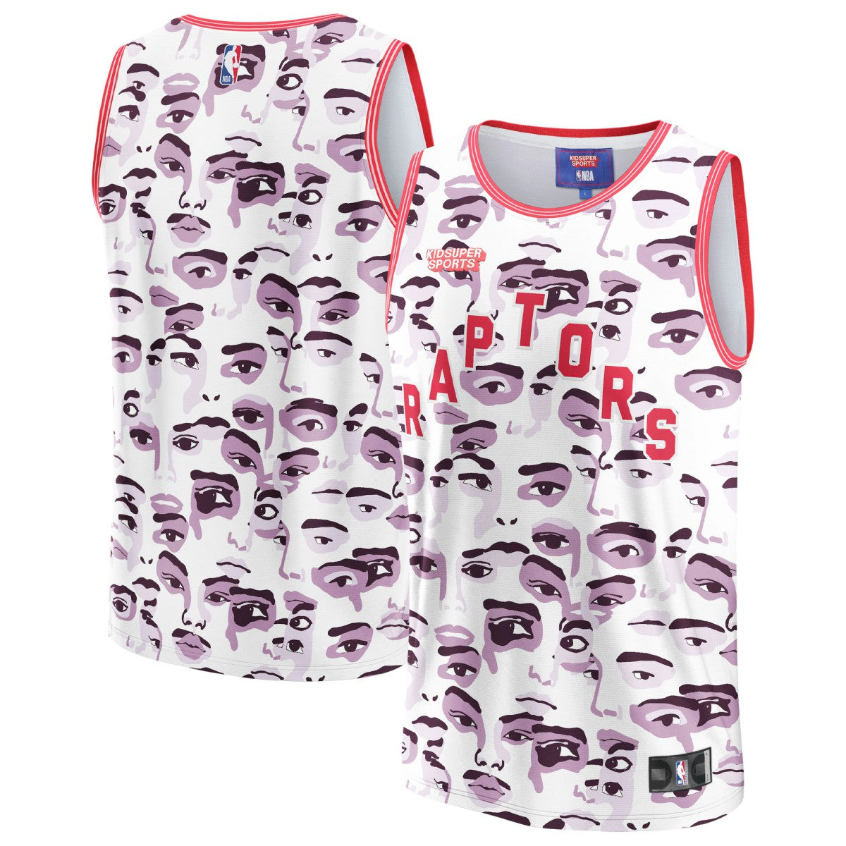 White Toronto Raptors NBA & KidSuper Studios Unisex Hometown Jersey | NBA