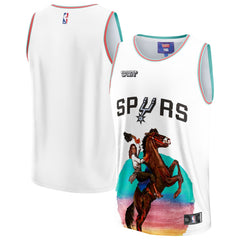 White San Antonio Spurs NBA & KidSuper Studios Unisex Hometown Jersey | NBA