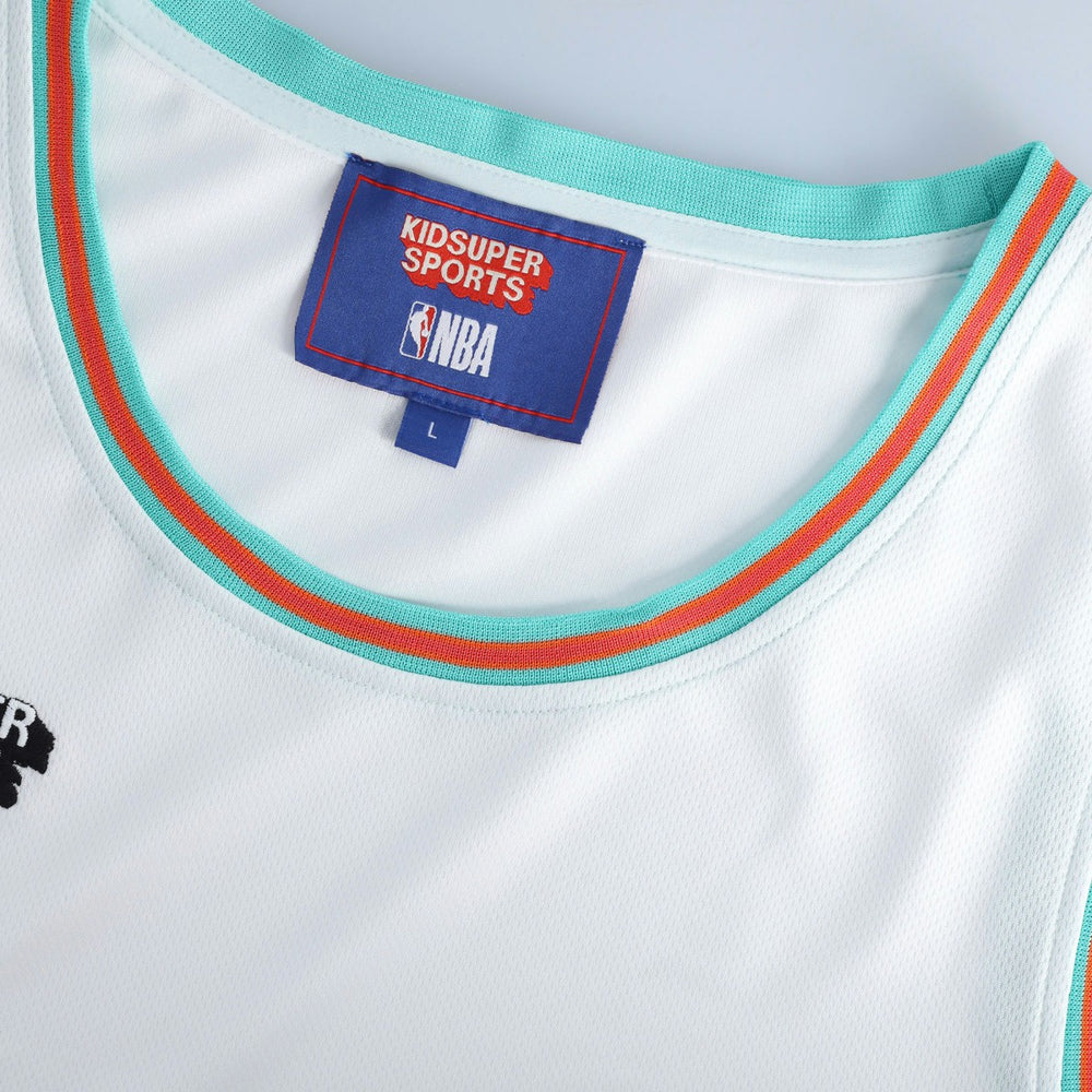 White San Antonio Spurs NBA & KidSuper Studios Unisex Hometown Jersey | NBA