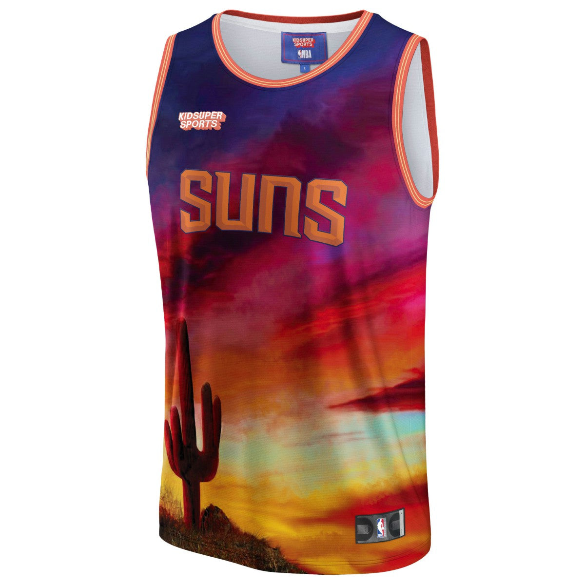 Red Phoenix Suns NBA & KidSuper Studios Unisex Hometown Jersey | NBA