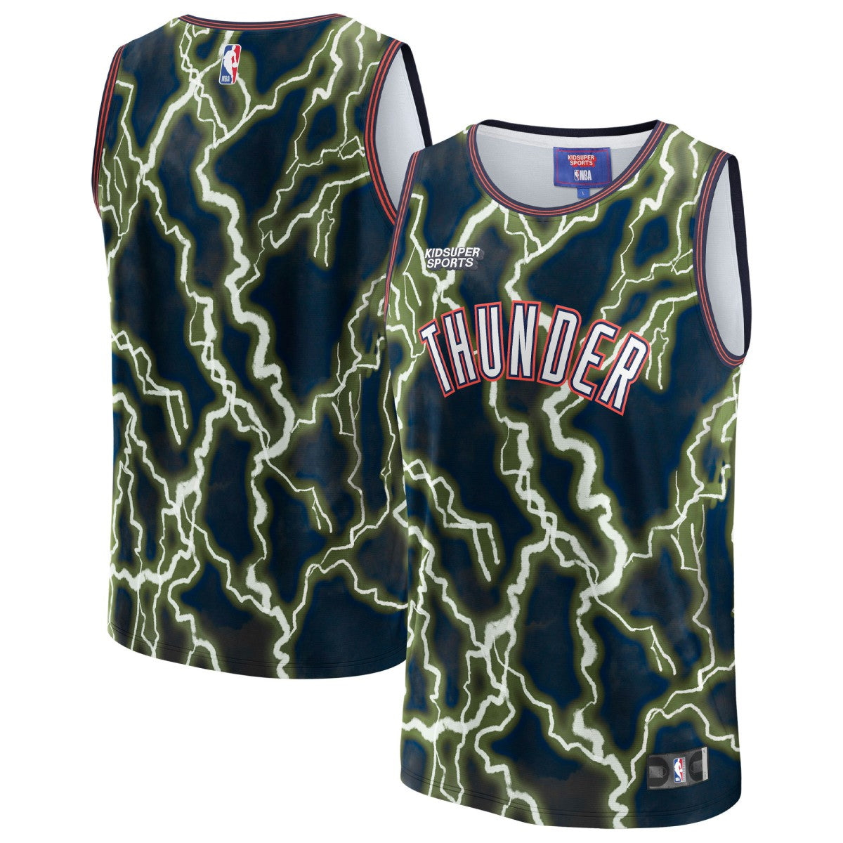 Black Oklahoma City Thunder NBA & KidSuper Studios Unisex Hometown Jersey | NBA
