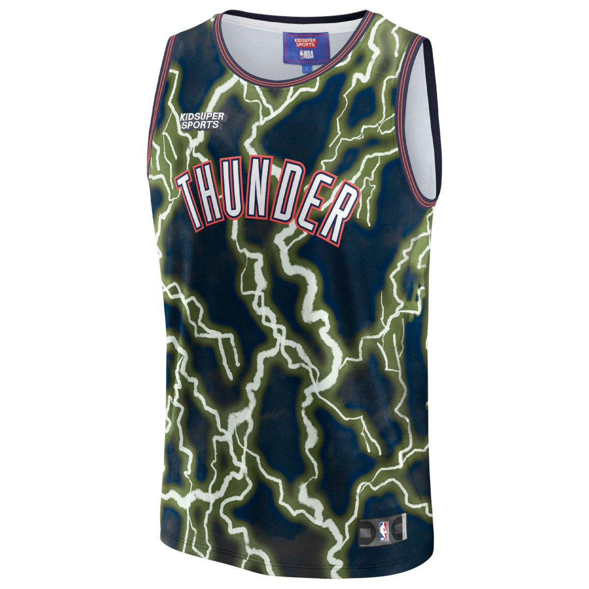 Black Oklahoma City Thunder NBA & KidSuper Studios Unisex Hometown Jersey | NBA