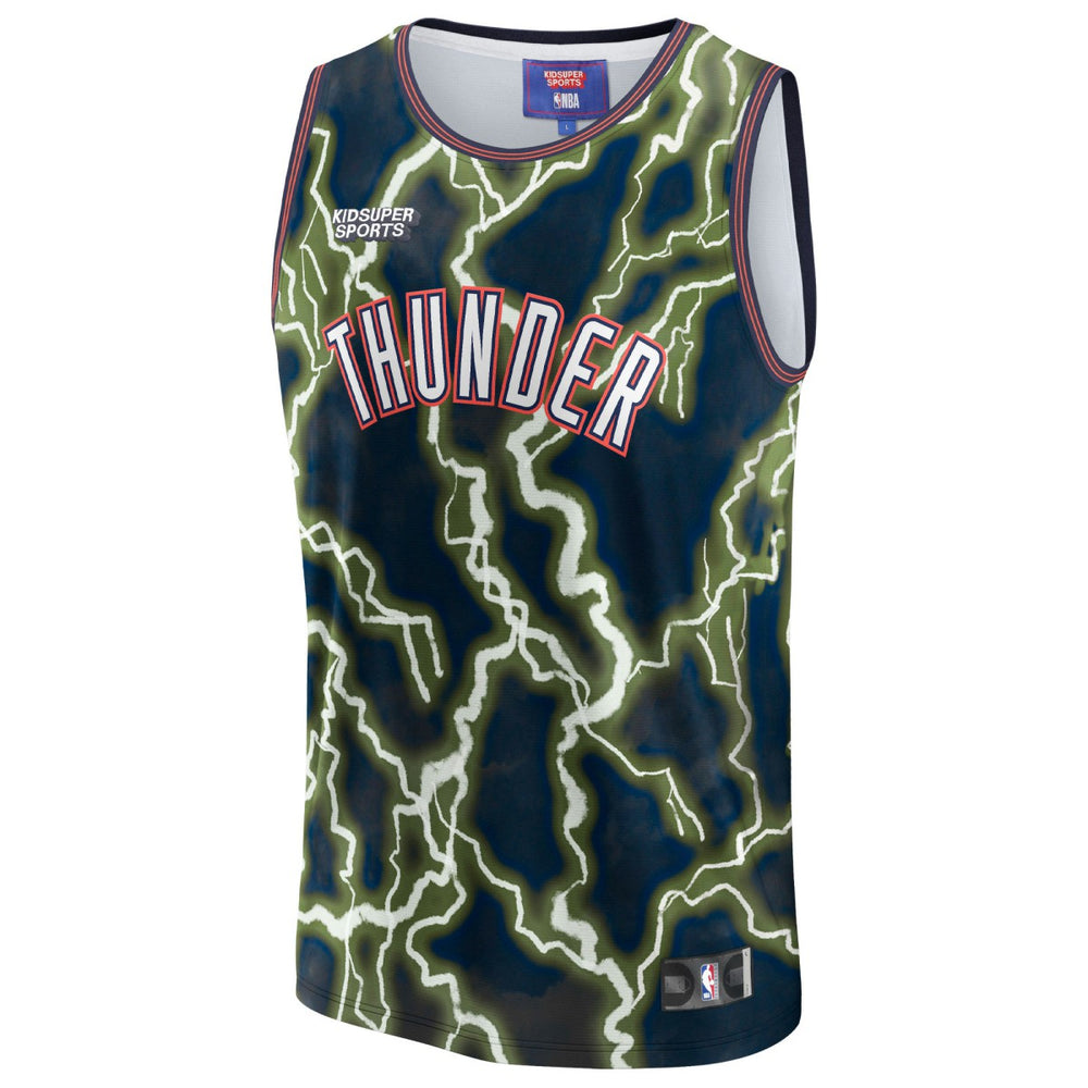 Black Oklahoma City Thunder NBA & KidSuper Studios Unisex Hometown Jersey | NBA