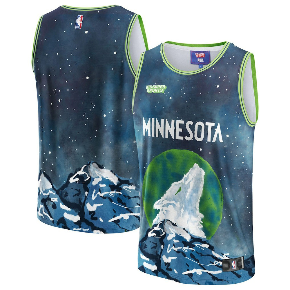 Blue Minnesota Timberwolves NBA & KidSuper Studios Unisex Hometown Jersey | NBA