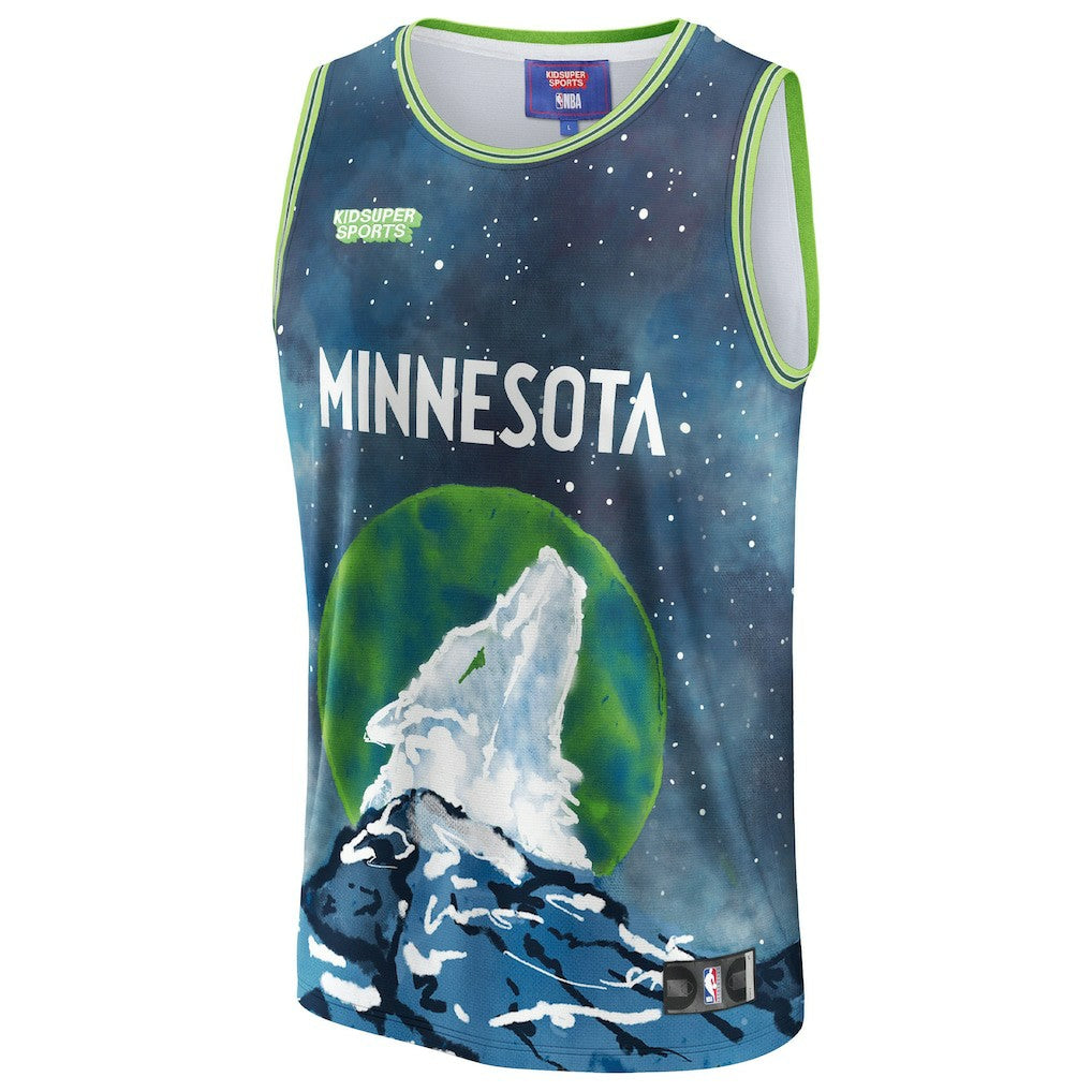 Blue Minnesota Timberwolves NBA & KidSuper Studios Unisex Hometown Jersey | NBA