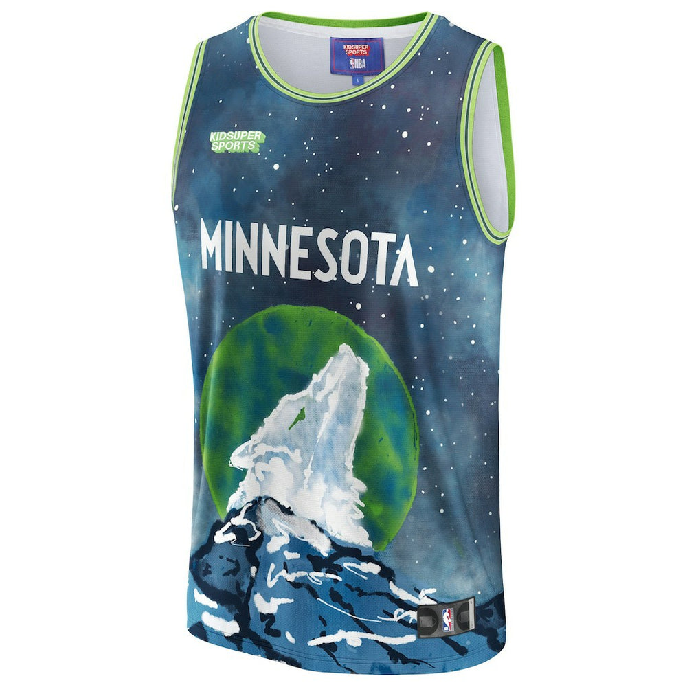 Blue Minnesota Timberwolves NBA & KidSuper Studios Unisex Hometown Jersey | NBA