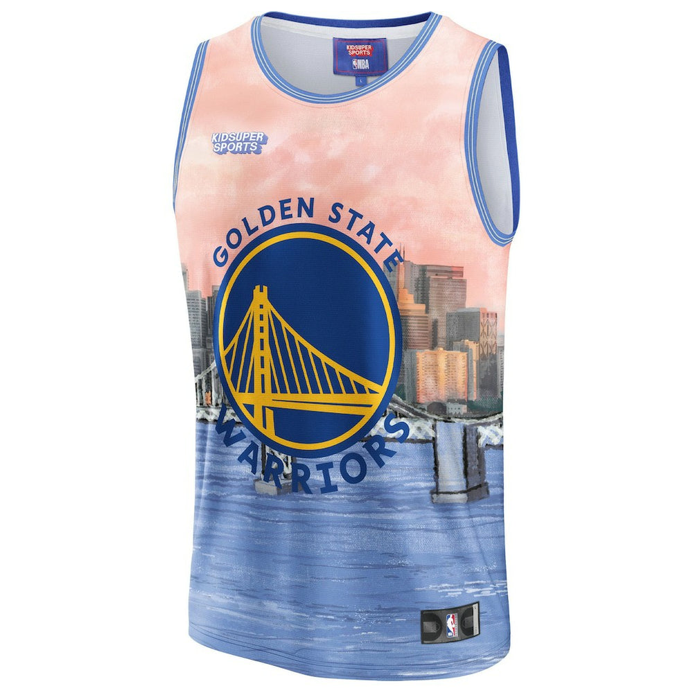Blue Golden State Warriors NBA & KidSuper Studios Unisex Hometown Jersey sale | NBA