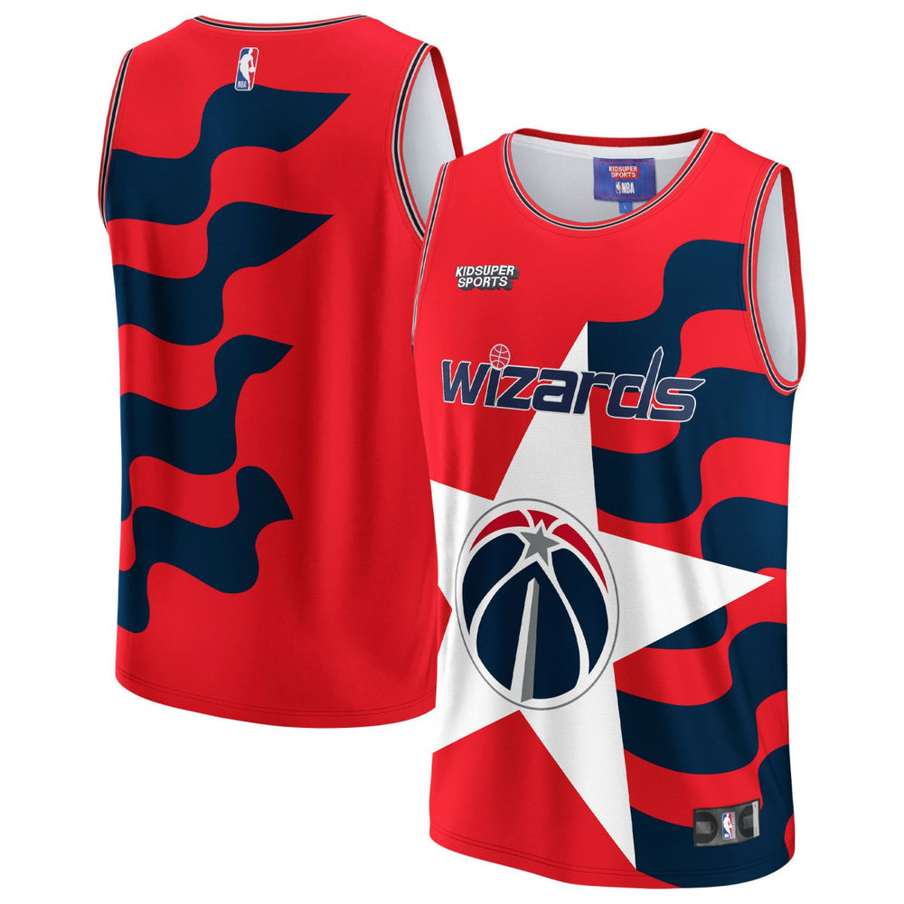 Red Washington Wizards NBA & KidSuper Studios Unisex Hometown Jersey | NBA
