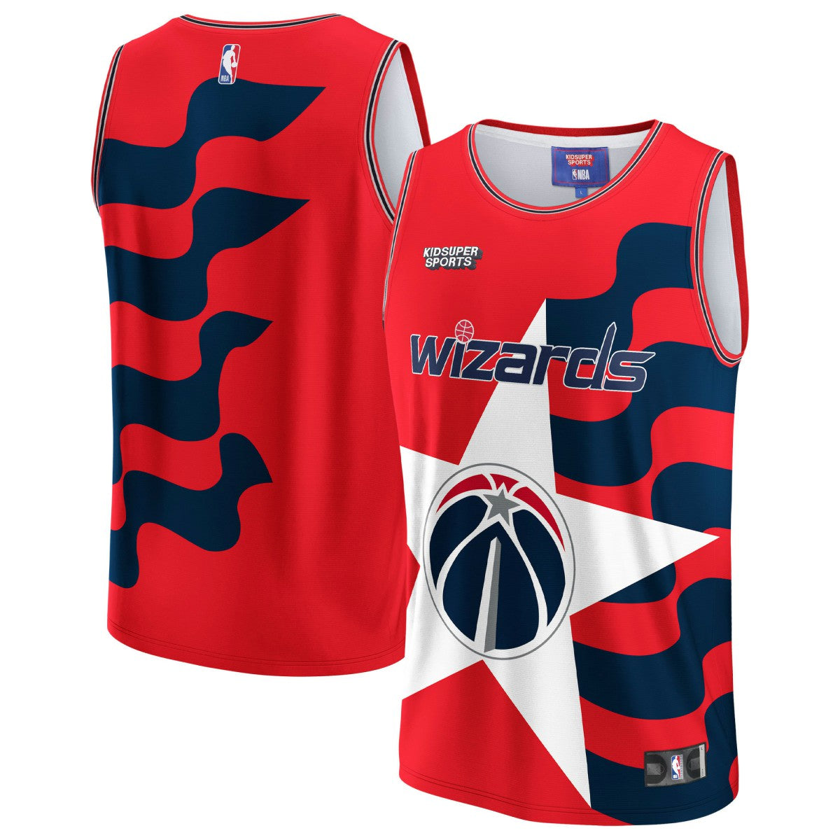 Red Washington Wizards NBA & KidSuper Studios Unisex Hometown Jersey | NBA