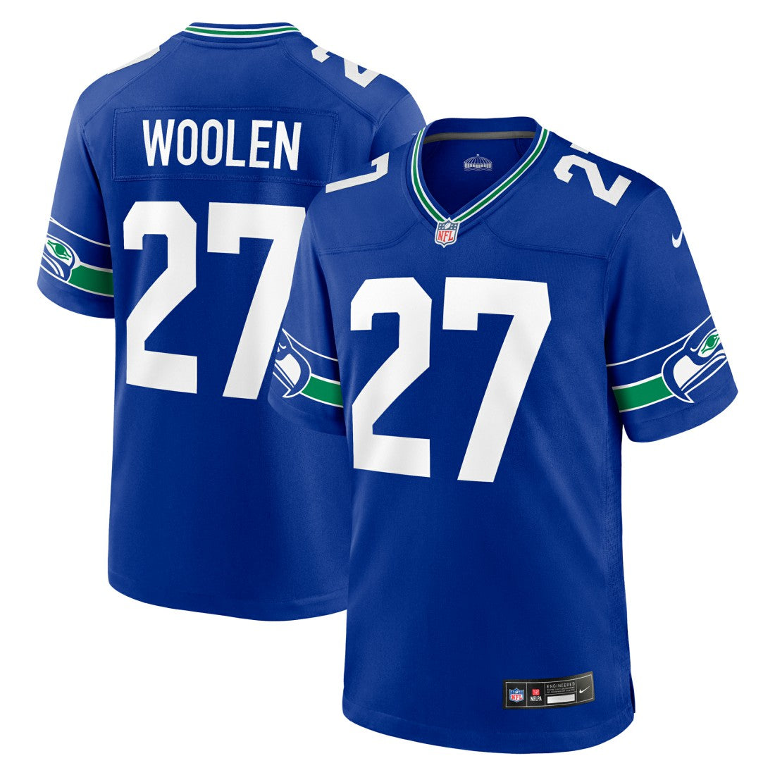Seattle Seahawks Tariq Woolen  Throwback Player Game Jersey | NFL Sale