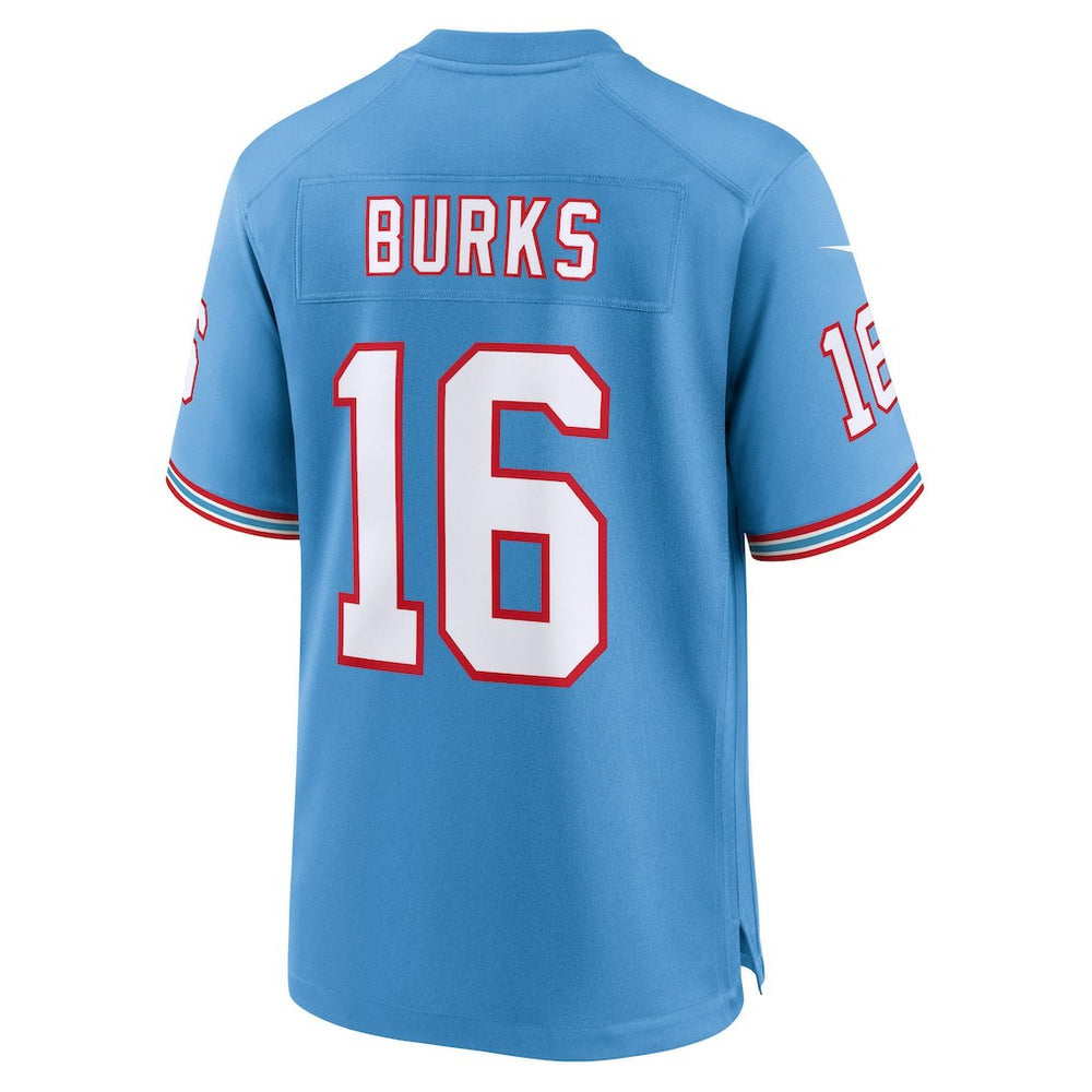 Tennessee Titans Treylon Burks  Oilers Throwback Alternate Game Player Jersey | NFL Sale