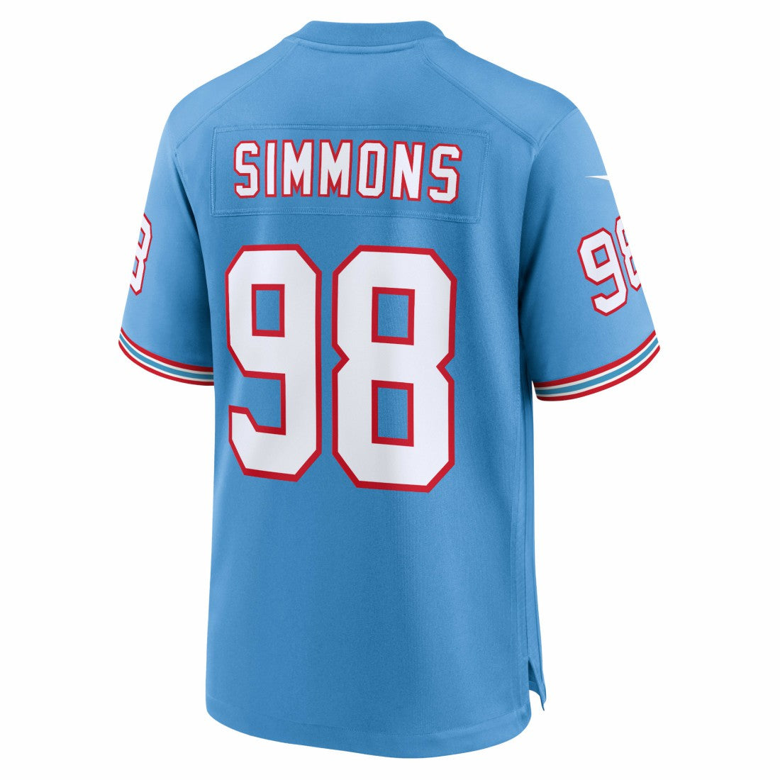 Tennessee Titans Jeffery Simmons  Oilers Throwback Alternate Game Player Jersey | NFL US