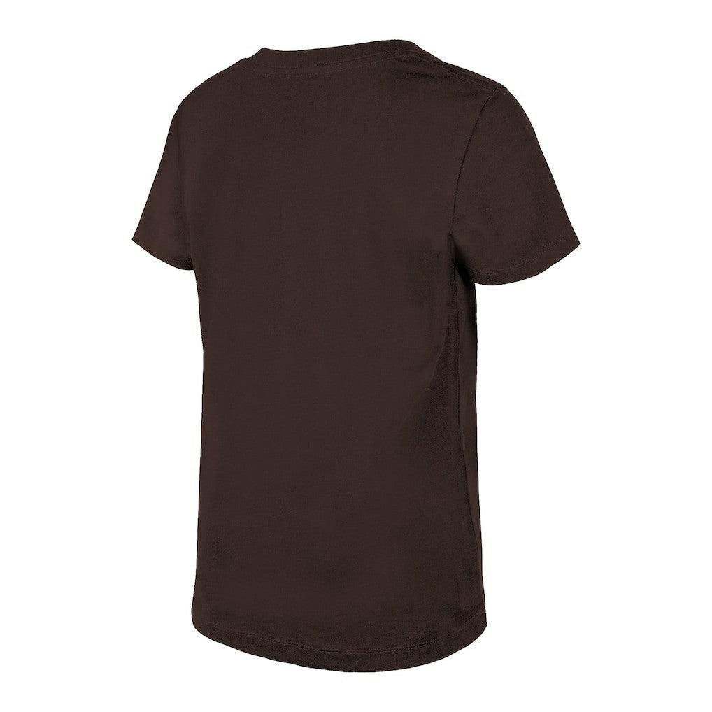 Cleveland Browns Girls Youth Reverse Sequin V-Neck T-Shirt | NFL Outlet