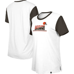 Cleveland Browns Women's Third Down Colorblock T-Shirt | NFL US
