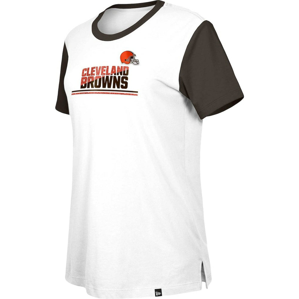 Cleveland Browns Women's Third Down Colorblock T-Shirt | NFL US