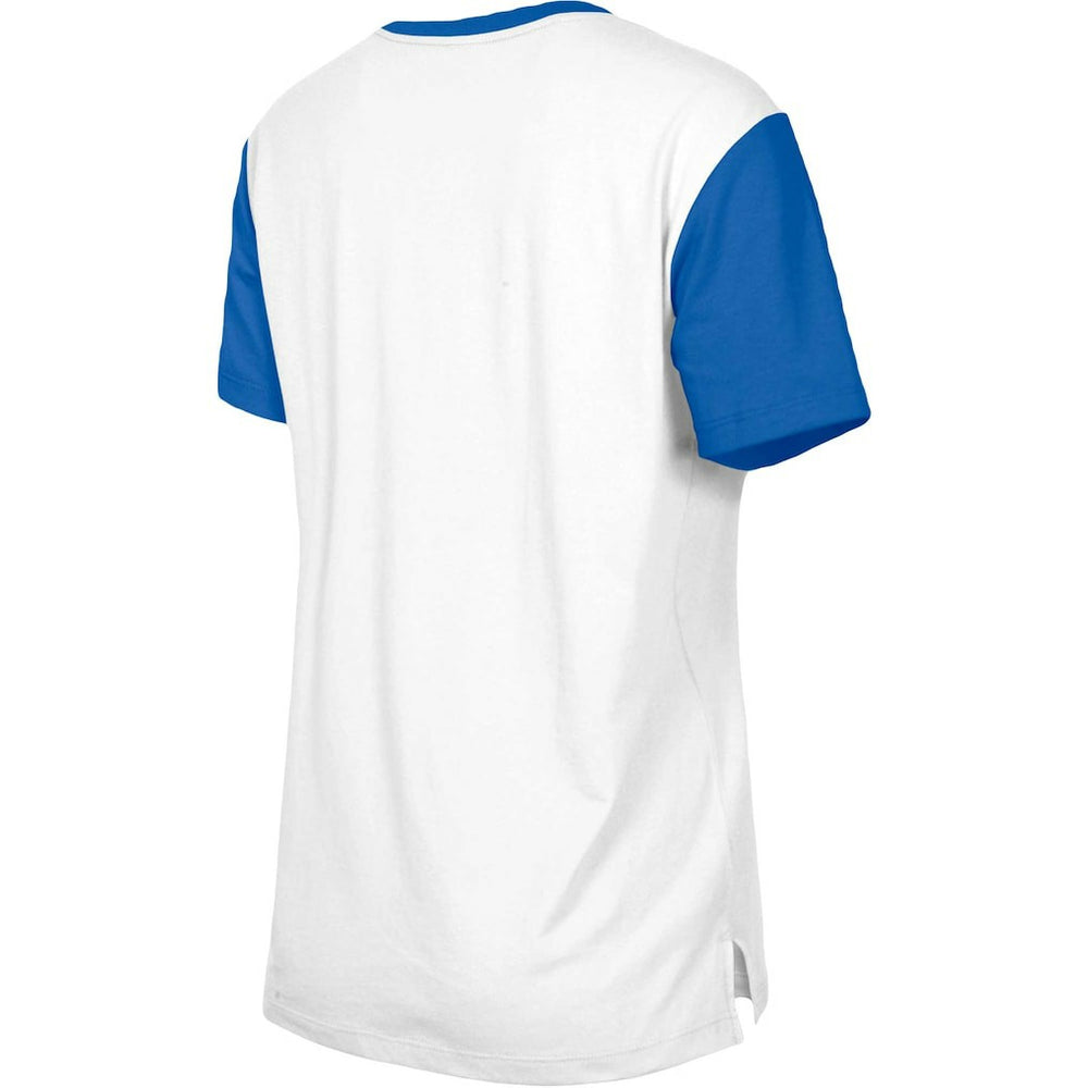New York Giants Women's Third Down Colorblock T-Shirt | NFL Outlet