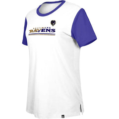 Baltimore Ravens Women's Third Down Colorblock T-Shirt | NFL US