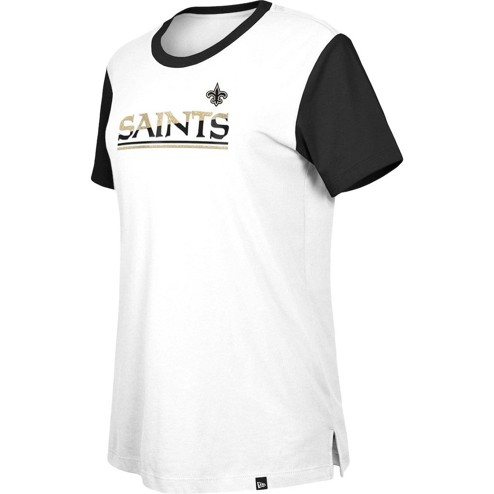 New Orleans Saints Women's Third Down Colorblock T-Shirt | NFL New