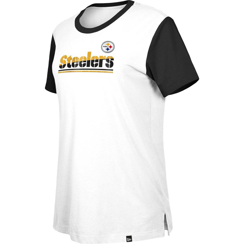 Pittsburgh Steelers Women's Third Down Colorblock T-Shirt | NFL Outlet