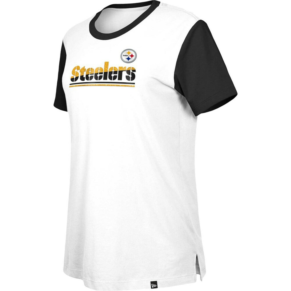 Pittsburgh Steelers Women's Third Down Colorblock T-Shirt | NFL Outlet